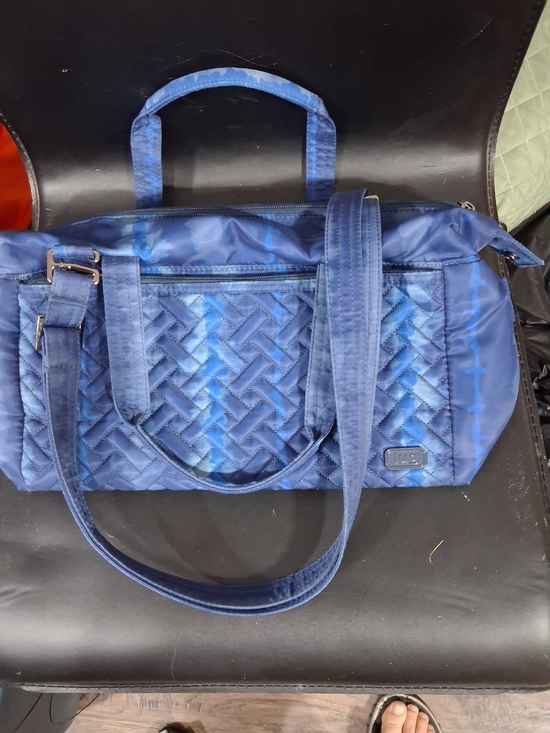 lug Handbags - Blue Quilted Imsulated Tote Lunch Bag By lug